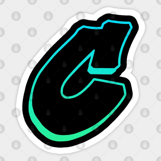 Letter C - Outline Sticker by Dmitri